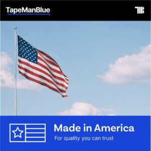 TapeManBlue Crash Wrap, 36 inch x 200 feet, Clear Collision Wrap for Damaged Vehicles & Car Windows, Removes Cleanly, Made in America