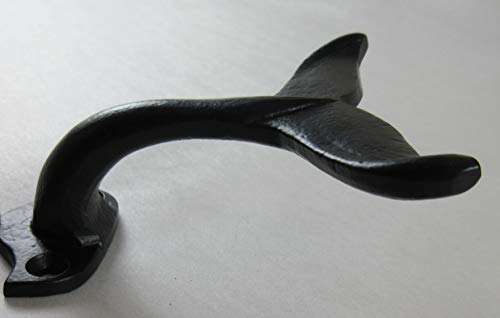 UD Cast Iron Whale Tail Hook Nautical Decor