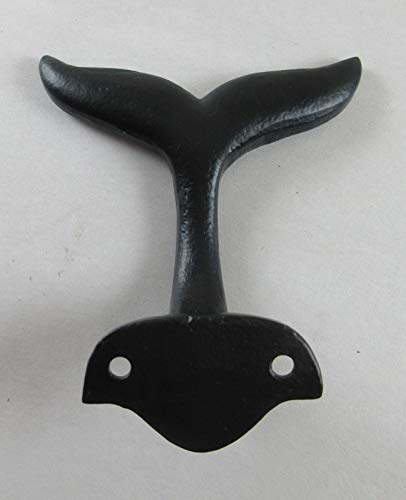 UD Cast Iron Whale Tail Hook Nautical Decor