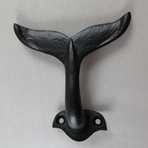 UD Cast Iron Whale Tail Hook Nautical Decor