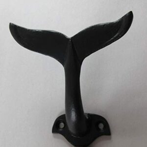 UD Cast Iron Whale Tail Hook Nautical Decor