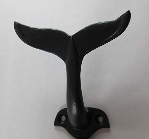 UD Cast Iron Whale Tail Hook Nautical Decor