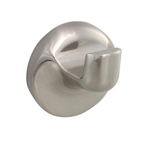 Formosa Design Hardware Towel and Robe Hook Variety of Finishes and Styles Available (Round Style, Brushed Nickel)