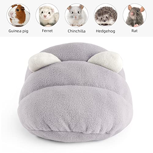 Niteangel Guinea Pig Cave Beds Cozy House Bedding for Rats Chinchilla Degu Ferrets Hedgehog (Grey)