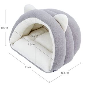 Niteangel Guinea Pig Cave Beds Cozy House Bedding for Rats Chinchilla Degu Ferrets Hedgehog (Grey)