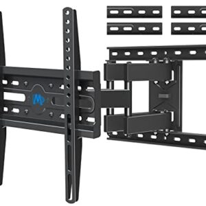 Mounting Dream TV Mount Full Motion TV Wall Mount for Most 32-65 Inch Flat Screen TV, Wall Mount TV Bracket with Dual Arms, Max VESA 400x400mm and 99 LBS, Fits 16", 18", 24" Studs MD2380-24K TV Mounts