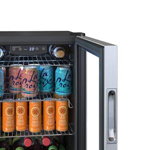 EdgeStar BWC91SS 17 Inch Wide 80 Can Capacity Extreme Cool Beverage Center
