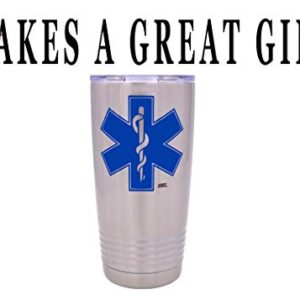 Rogue River Tactical EMT EMS Star of Life 20 Oz. Travel Tumbler Mug Cup w/Lid Paramedic