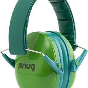 Snug Kids Ear Protection - Noise Cancelling Sound Proof Earmuffs/Headphones for Toddlers, Children & Adults (Green)