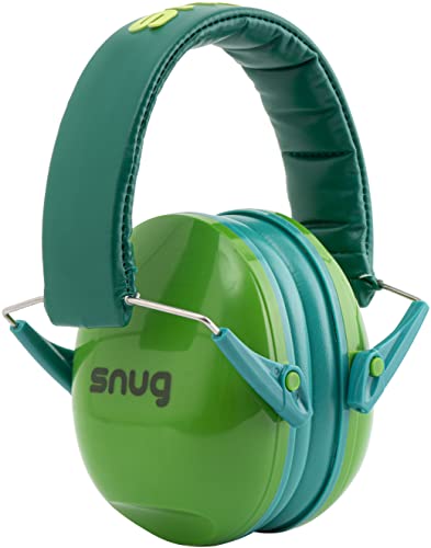 Snug Kids Ear Protection - Noise Cancelling Sound Proof Earmuffs/Headphones for Toddlers, Children & Adults (Green)