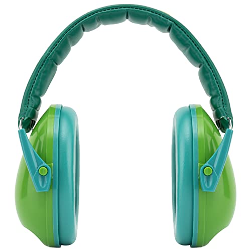 Snug Kids Ear Protection - Noise Cancelling Sound Proof Earmuffs/Headphones for Toddlers, Children & Adults (Green)