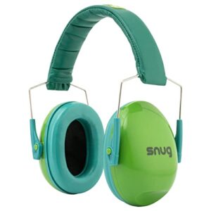 Snug Kids Ear Protection - Noise Cancelling Sound Proof Earmuffs/Headphones for Toddlers, Children & Adults (Green)