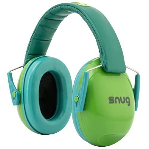 Snug Kids Ear Protection - Noise Cancelling Sound Proof Earmuffs/Headphones for Toddlers, Children & Adults (Green)