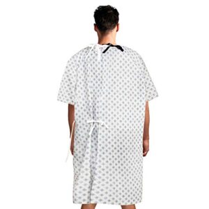 TALVANIA Hospital Gown - Unisex Patient Gowns - Back Tie - Fits up to XXL (1 Pack)