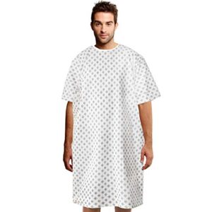 TALVANIA Hospital Gown - Unisex Patient Gowns - Back Tie - Fits up to XXL (1 Pack)