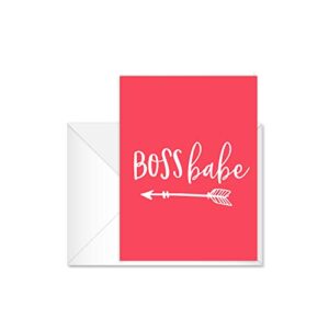 Canopy Street Female Empowerment Note Cards / 12 Everyday Feminist Boss Babe Encouragement Cards / 6 Feminine Positive Affirmation Designs / 4 5/8" x 6 1/4" Strong Women Friendship Greeting Cards