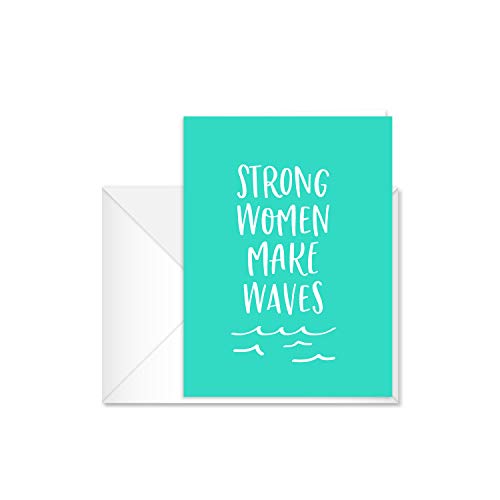 Canopy Street Female Empowerment Note Cards / 12 Everyday Feminist Boss Babe Encouragement Cards / 6 Feminine Positive Affirmation Designs / 4 5/8" x 6 1/4" Strong Women Friendship Greeting Cards