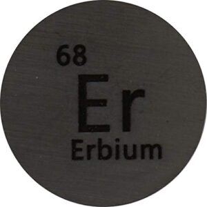 erbium (er) 24.26mm metal disc 99.9% pure for collection or experiments