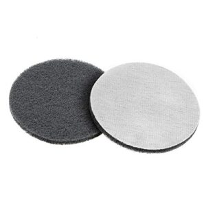 uxcell 5 inch 800 grit drill power brush tile scrubber scouring pads cleaning tool 2pcs