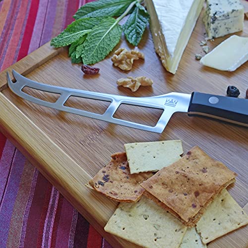 M&G 6-1/8" French Cheese Knife - Black POM Handle - Regular Box - Designed and Made in Europe