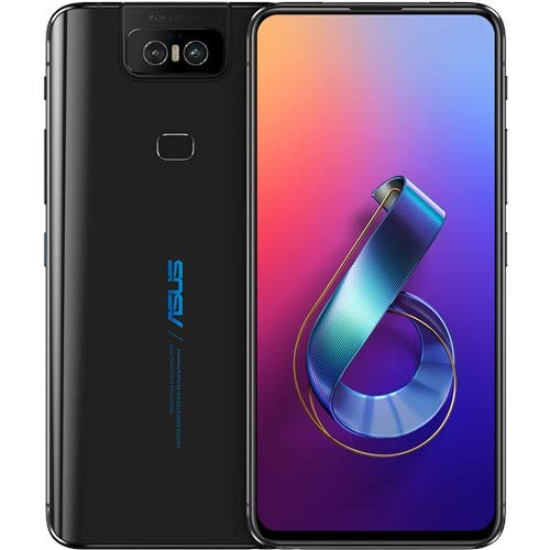 ASUS ZenFone 6 (ZS630KL-S855-6G64G-BK) - 6.4” FHD+ 2340x1080 All-Screen NanoEdge Display - 48MP Flip Camera – 6GB RAM - 64GB Storage - LTE Unlocked Dual SIM Cell Phone - US Warranty - Black