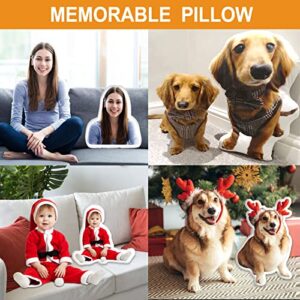 COCYBERCOC Custom Pet Pillow, 24" Personalized Pet Photo DIY Molding 3D Shaped Pillow, Cat Pillow for Distinct Gift, Thanksgiving, Valentine’s Day, Christmas(Double Side 24 inch)