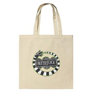 beetlejuice beetle worm grocery travel reusable tote bag