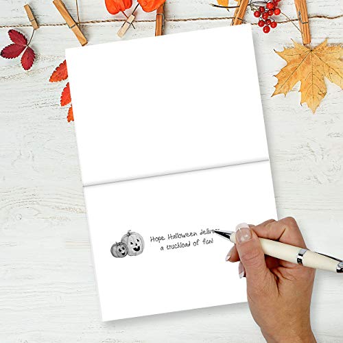 Current Truck or Treat Halloween Greeting Cards Set - Set of 8 Large 5 x 7-Inch Cards, Themed Holiday Card Variety Value Pack © Susan Winget, Envelopes Included