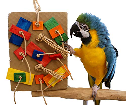 Cardboard Shreddy Toy for Parrots (Choose a Size) (Large)