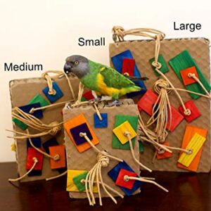 Cardboard Shreddy Toy for Parrots (Choose a Size) (Large)