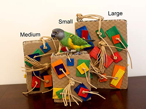 Cardboard Shreddy Toy for Parrots (Choose a Size) (Large)