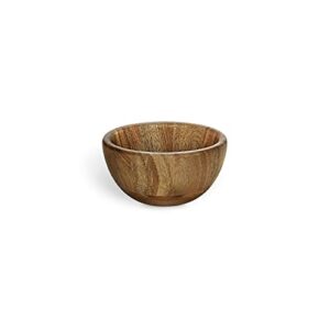 Miusco 12 Inch Chip and Dip Serving Set, Premium Acacia Wood Plate with Sauce Bowl, Appetizer & Snack Serving Platter, Great for Buffalo Wings & Cocktail Shrimp, Upgraded (was 10 inch)