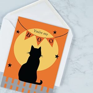 Current Spooktacular Halloween Greeting Cards Set - Set of 12 Large 5 x 7-Inch Cards, Themed Holiday Card Variety Value Pack, Assortment of 6 Unique Designs, Envelopes Included