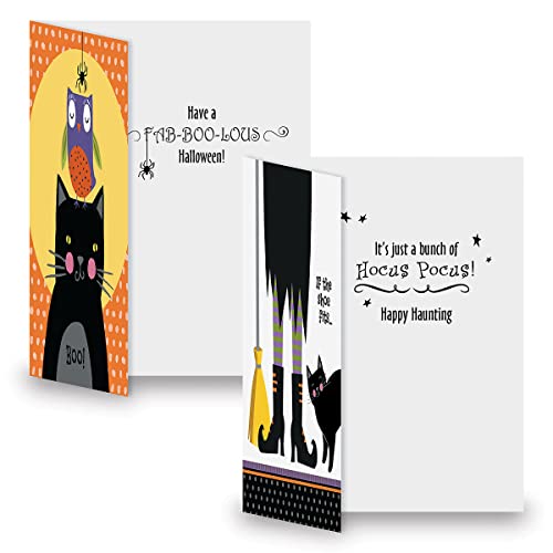 Current Spooktacular Halloween Greeting Cards Set - Set of 12 Large 5 x 7-Inch Cards, Themed Holiday Card Variety Value Pack, Assortment of 6 Unique Designs, Envelopes Included