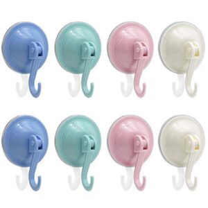suction cup hooks, removable power lock vacuum shower suction hooks for bathroom towel kitchen livingroom wall hanger(80 pack)