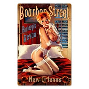 kpsheng after hours scotch pinup girl retro vintage bar signs tin sign vintage 8 x 12 inches