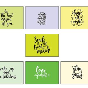 45 Shades of Motivation - Set of 45 postcards. 45 Different Motivational and Inspirational Quotes