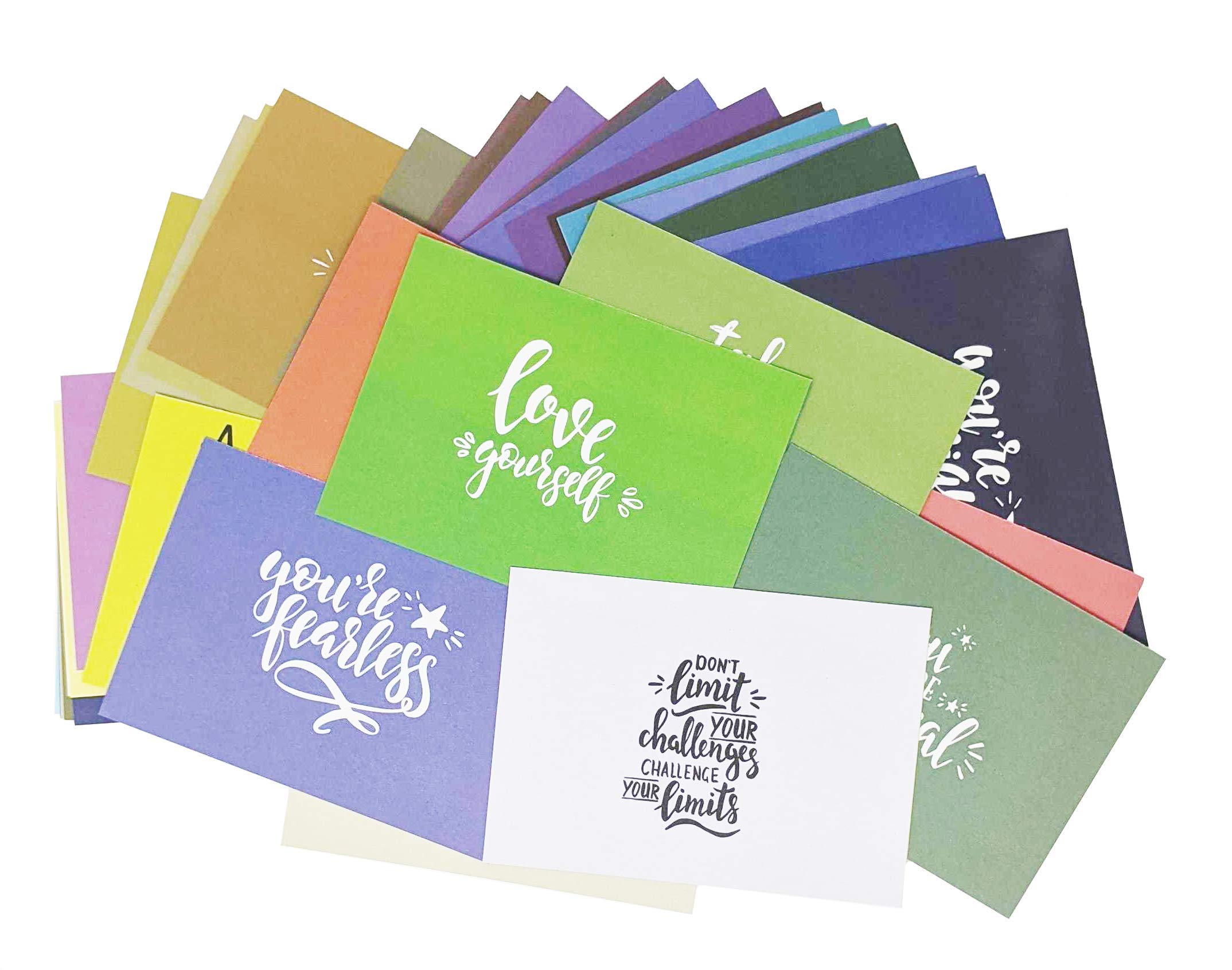 45 Shades of Motivation - Set of 45 postcards. 45 Different Motivational and Inspirational Quotes