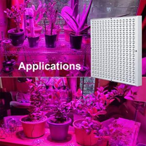 Skylaxy LED Grow Light, Plant Grow Lights for Indoor Plants Full Spectrum 75W Panel Growing Lamp with Timer for Seedling Veg and Flower (2 Pack)