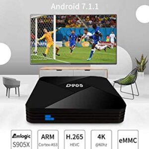 Android TV Box, Diyomate 4K Android Smart TV Box Amlogic S905 Quad Core Media Player Support 3D WiFi HDMI for Home Entertainment