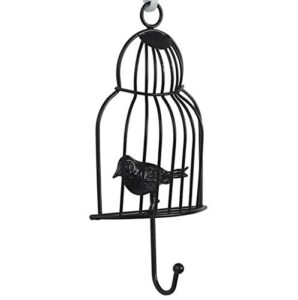 creative wrought iron bird cage hook fit for clothing store door back coat hook porch key rack