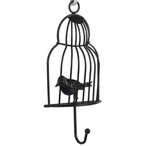 Creative Wrought Iron Bird Cage Hook fit for Clothing Store Door Back Coat Hook Porch Key Rack