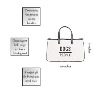 Santa Barbara Design Studio Face to Face Canvas Tote, Large, Dogs/People