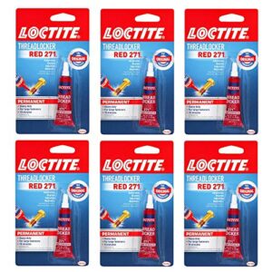 loctite 209741 threadlocker red 271, 0.2 ounce - 6 pack
