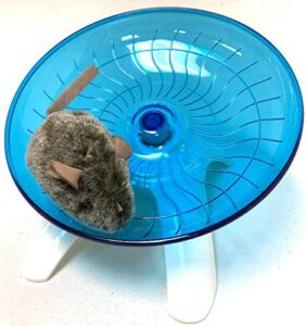 silent runner large 7" hamster flying saucer exercise running jogging & spinning silent wheel for gerbils, rats & mice