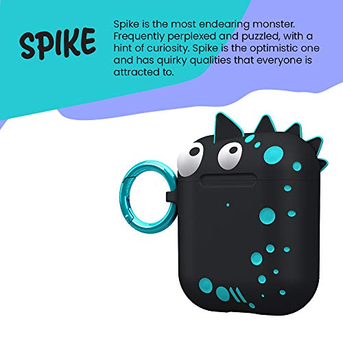 Case-Mate - Case for Airpods 1-2 - Creature PODS - Silicone - Compatible with Apple AirPods Series 1 and 2 - Spike