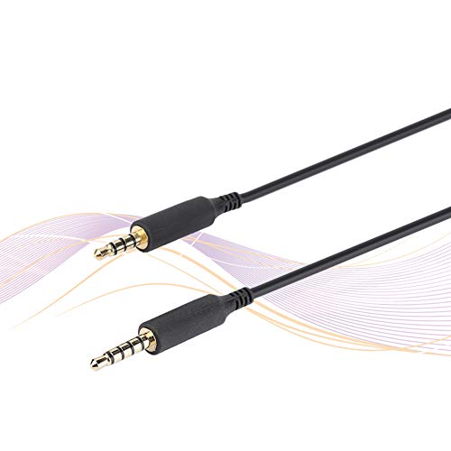 Zopsc Head-Mounted Gaming Headset Cable Male to Male with 3.5mm Gold-Plated Plug, Suitable for Logitech Astro A10 A40 A30 A50