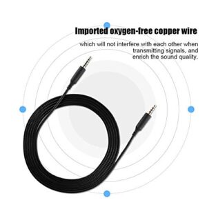 Zopsc Head-Mounted Gaming Headset Cable Male to Male with 3.5mm Gold-Plated Plug, Suitable for Logitech Astro A10 A40 A30 A50