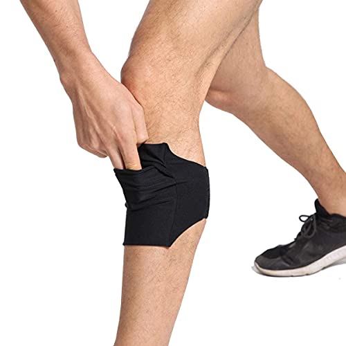 Cell Phone Leg Band & Armband for All Phones with Adjustable Elastic, Sport Leg & Arm Band for Running, Walking, Equestrian, Motorcycle or Hiking (Black)