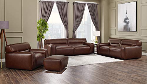 Sunset Trading Milan Love Seat, Deep, Brown